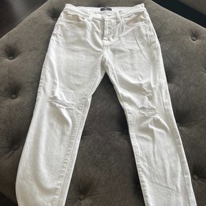 Women's 7 For All Mankind white mid rise Josefina jeans